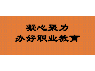 凝心聚力办好职业教育